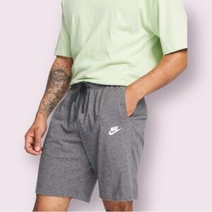 Nike Club jersey shorts in charcoal gray